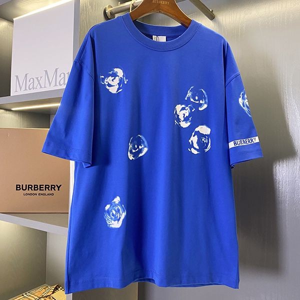 超人気 バーバリー ローズ Tシャツ 偽物 レギュラーフィット 8081394